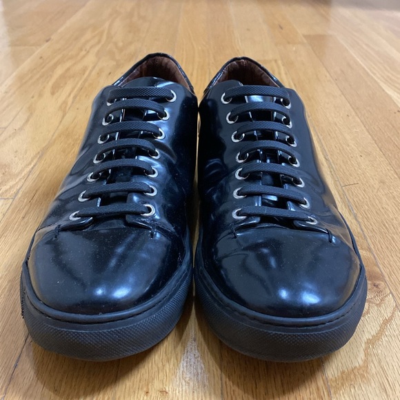 Donald J Pliner Black Leather 10.5 Sneakers - Picture 4 of 7